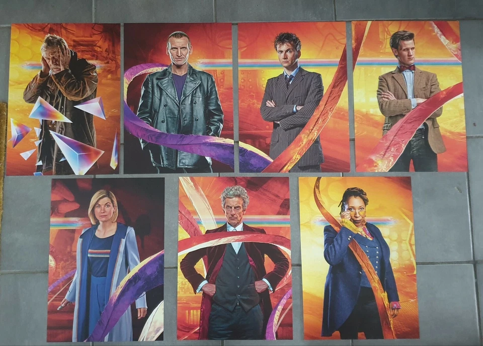 Doctor Who A3 Exclusive Posters Inc War,9th, 10th, 11th, 12th,13th &fugitive Drs - Image 1 of 1