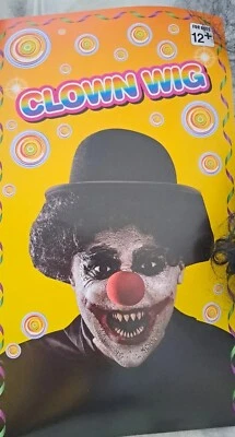 小丑假发马戏团服装派对配件游行嘉年华舞台道具喜剧头发 — 第 1/4 张图片