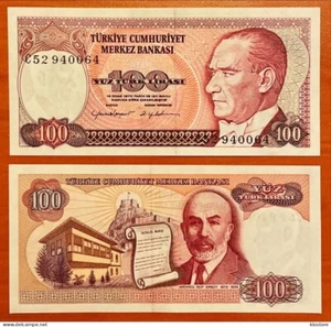 Turkey Turkiye 100 Lira 1984 P 194  UNC - Picture 1 of 1