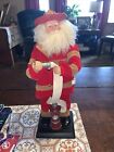 Christmas, Santa Clause Fire Chief with Hydrant & Hose  Figurine 18" Tall.