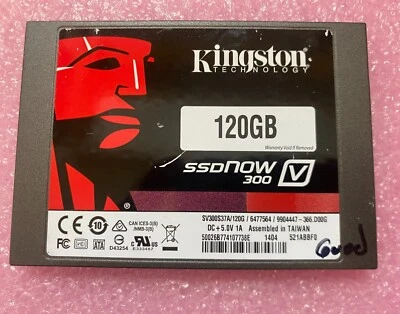 Kingston SSDNow 300 V 120GB SSD 2.5" SATA Solid State Drive SV300S37A/120G - Image 1 of 2