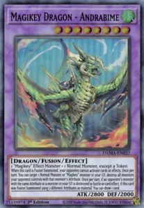 x3 Magikey Dragon - Andrabime - DAMA-EN037 - Super Rare - 1st Edition Yu-Gi-Oh! - Picture 1 of 1