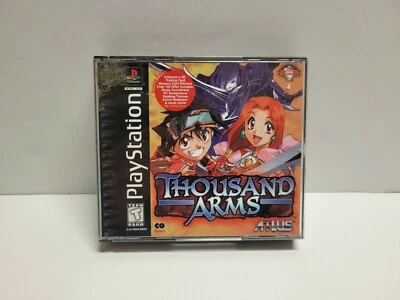Thousand Arms (Sony PlayStation 1, 1999) PS1 with Original Case TESTED - Image 1 of 4