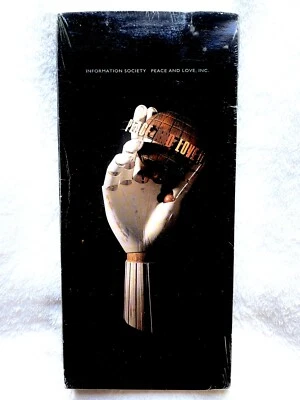INFORMATION SOCIETY SEALED LONGBOX CD PEACE AND LOVE 1992 RARE EDITION PROMO BOX - Image 1 of 4