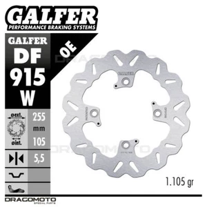 TRIUMPH BONNEVILLE BOBBER BLACK 2018 DF915W Rear Brake Disc Rotor GALFER - Picture 1 of 3
