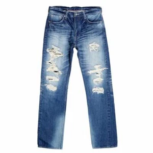 Herren 1 Stern 10 Jahre gealterte Waschung SC41501R japanische Selvedge Jeans für Männer - Bild 1 von 4