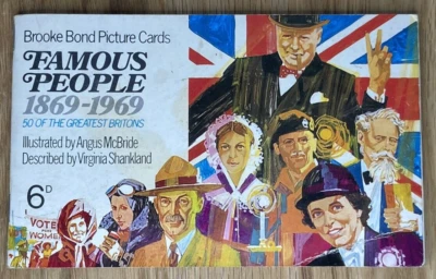 Brooke Bond Picture Cards, Famous People, Complete Set in Official Album #2 - Image 1 of 4