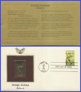 USA8 #1921 RÉPLICA DORADA U/A FDC Gran Garza Azul - Imagen 1 de 1