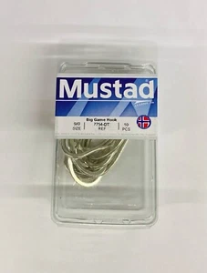 Mustad Big Game Bay King Hook 9/0 7754-DT 10pcs - Picture 1 of 4