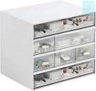 Desktop 7 Drawers, Stackable Plastic Storage Box Drawer Organizer, Desktop for
