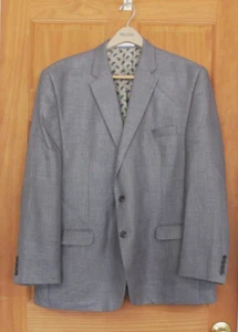 Men's CHAPS Suit Jacket Size 50R, Polyester Blend, Gray Tweed - Picture 1 of 7