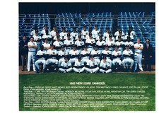 1991 NEW YORK YANKEES TEAM 8X10  PHOTO BASEBALL HOF MATTINGLY WILLIAMS KELLY