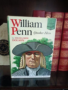 Landmark #98_William Penn: Quaker Hero_Hildegarde Dolson_HCDJ_1st Printing_VryGd - Imagen 1 de 13