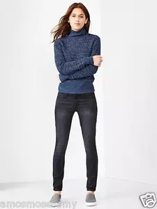 NEW Gap Womens Waffle Mock Neck Cotton Bld Button Turtleneck Sweater Top Red L - Picture 1 of 7