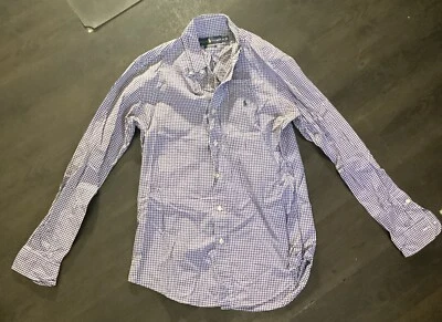 Camisa Polo Ralph Lauren Talla S Manga Larga a Cuadros Niños Foto 1 de 4