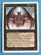 1X LORD OF THE PIT Revised Single Card LP MTG Magic The Gathering