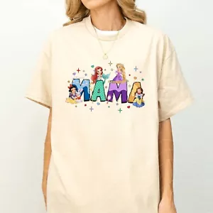 Disney Princess Mama Shirt, Little Mermaid T-Shirt, Mother's Day Shirt - Picture 1 of 15