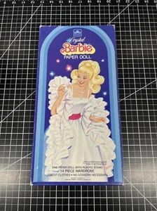 Vintage 1984 Crystal Barbie Paper Doll Boxed Set Mattel 10 Piece Wardrobe 1980s - Bild 1 von 12