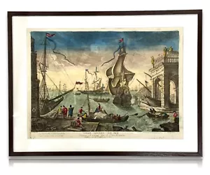 Claude le Lorrain (1600-1682) - Kol. Kupferstich - 'SOLEIL LEVANT SUR MER' - Bild 1 von 20