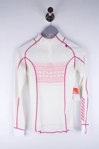 Helly Hansen BRAND NEW Women T-Shirt Long Sleeves Beige 57% Merino Wool size XS - Picture 1 of 7