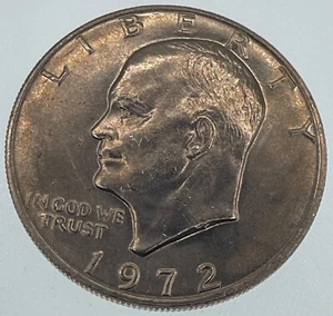 1972 Eisenhower Ike Dollar $1 - Circulated - Clad (SKU 117) - Picture 1 of 4