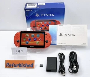 Refurbished Excellent++++ PS VITA PCH 2000 Metallic Red w/8GB memory card - Afbeelding 1 van 24