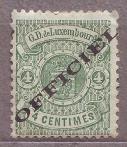 1878 Luxembourg OFFICIAL 4 cent Sc031 MH Original Glue RARE Sc $175 - Imagen 1 de 2