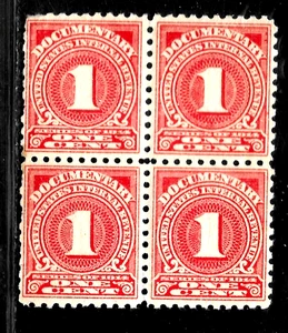 HICK GIRL-OLD MINT  U.S.  DOCUMENTARY  SC#R208  1914  DL-WMK.            A5964 - Picture 1 of 2