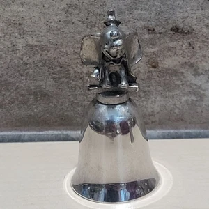 New England Disney campane placcate argento peltro Dumbo la campana dell'elefante figura - Foto 1 di 9