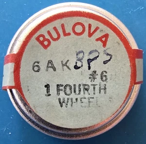 Bulova Cal. 6AK #6 Fourth Wheel NOS - Picture 1 of 1