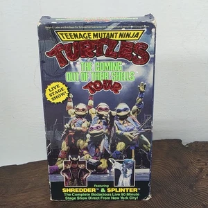 TMNT TEENAGE MUTANT NINJA TURTLES COMING OUT OF OUR SHELLS TOUR VHS LIVE SHOW - Bild 1 von 8