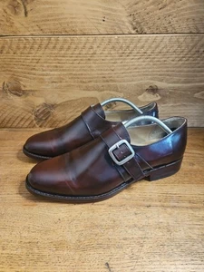 Samuel Windsor Schuhe Herren UK 9 1/2 Braun Leder Mönchsriemen Handarbeit - Bild 1 von 11