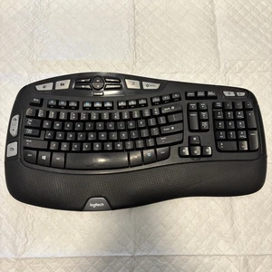 Logitech K350 Comfort Wave Wireless Keyboard with USB dongle tested - Picture 1 of 8