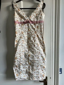 Vestido Floral Betsey Johnson Vintage Años 90’s 00’s 8 Reino Unido 12 - Imagen 1 de 9