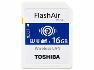 Toshiba Wireless LAN SDHC Memory Card 16GB Class10 UHS-1Flash Air SD-UWA016 - Picture 1 of 7