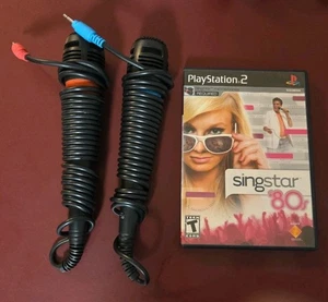 Micrófonos SingStar años 80 PS2 y 2 sin convertidor USB Sony PlayStation 2 - Imagen 1 de 6