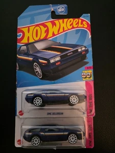 Hot Wheels HW: The '80s 8/10 DMC DeLorean 101/250 dunkelblau - Bild 1 von 3