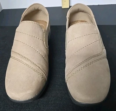 Женские кожаные туфли без шнурков Bass Devlin SP17 размер 7 M комфортные мокасины LT серо-коричневые  - Изображение 1 из 4