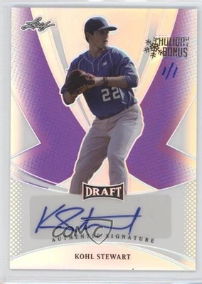 Leaf Metal Draft Prismatic Purple Holiday Bonus 2013 1/1 Kohl Stewart automático 2b2 Foto 1 de 3