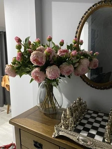 Artificial Flowers And Vase Like New Flower Approximately 50cm Height - Picture 1 of 3