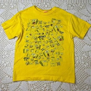Vintage Y2K Nickelodeon Kids 8-10 Years Spongebob Squarepants Tee Shirt - Picture 1 of 6