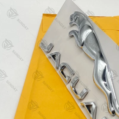 For Jaguar Bumper R Sport Rear Liftgate Tailgate Nameplate Emblem Badge Chrome Foto 1 de 4