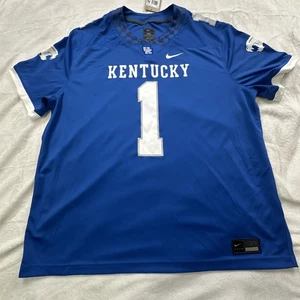 Nike University of Kentucky Wildcats Jersey Men's XXL Dri Fit Football Blue NEW - Picture 1 of 15