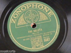78rpm THE VELETA / MERRY WIDOW WALTZ zonophone 5587 - Picture 1 of 1