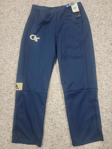 Adidas Georgia Tech Yellow Jackets Game Mode Pants Mens Size Large Navy EC4220 Cover