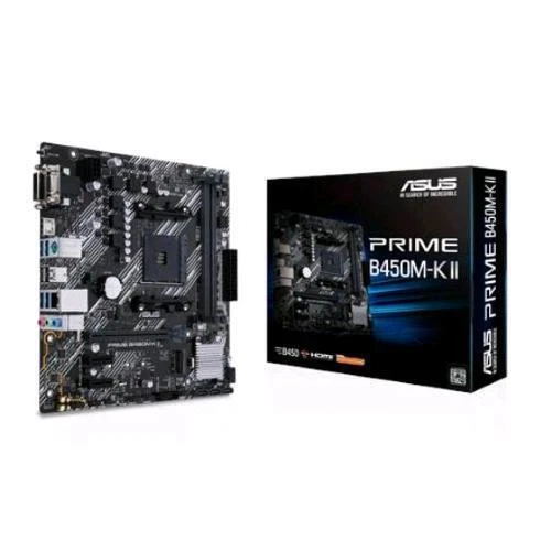 ASUS PRIME B450M-K II SCHEDA MADRE FORM MICRO ATX CHIPSET AMD B450 SOCKET AM4 - Immagine 1 di 1