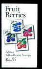 1999 US Booklet BK276A Unopened! 1 each pane: 3301a 3301b 3301c, Berries! $31.35