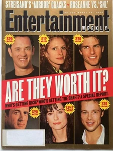 STALLONE PITT CRUISE DEMI HANKS JULIA April 1996 ENTERTAINMENT WEEKLY Magazine - Picture 1 of 1