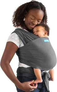Moby Wrap Fascia Portabebè Elements Morbida e Facile da Indossare Colore Asfalto - Foto 1 di 6