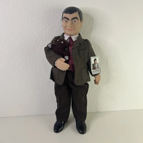 Vintage Mr. Bean Rowan Atkinson Me and My Teddy 1997 21" Doll W/ Tag Excellent Cover